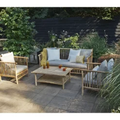 Brico Persoon Exotan Bamboe Loungeset - Natural Finish- Loungesets