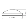 Badkamerverlichting|Brico Philips Plafondlamp Doris Zwart O31,3Cm 17W