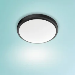 Badkamerverlichting|Brico Philips Plafondlamp Doris Zwart O31,3Cm 17W