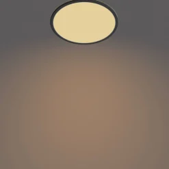 Badkamerverlichting|Brico Philips Plafondlamp Superslim Zwart O30Cm 18W