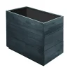 Brico Plantenbak Acaciahout Rechthoek 60X30Cm Zwart- Plantenpotten En -Bakken