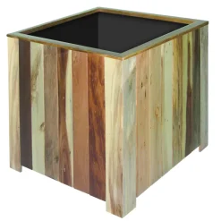 Brico Plantenbak Acaciahout Vierkant 50X50Cm Natuurlijk- Plantenpotten En -Bakken