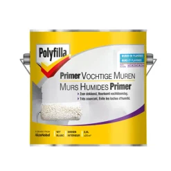 Brico Polyfilla Primer Vochtige Muren Wit 2,5L- Primers