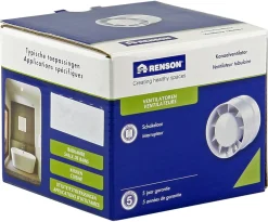 Luchtafvoer|Brico Renson 7123 Kanaalventilator O150Mm Wit
