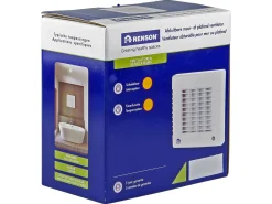 Luchtafvoer|Brico Renson 7231T Badkamerventilator O100Mm 12V Afsluitbaar Met Timer Wit