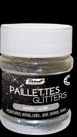 Brico Richard Glitters Zilver 80G- Decoratieve Verf