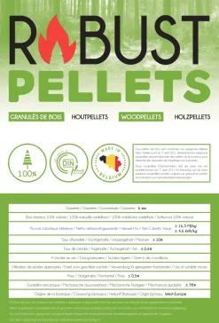 Brico Robust Pellets, 100% Naaldhout, Premium Kwaliteit 15Kg