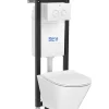 Inbouwtoiletten|Brico Roca Inbouwreservoir Set Heracles | Soft-Close Toiletzitting | Randloos Toiletpot