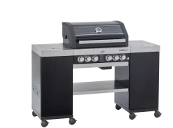 Brico Rosle Gasbarbecue Videro G4-Sl 30Mbar 154X60X118Cm- Gasbarbecue
