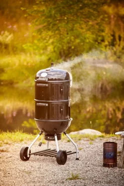 Brico Rosle Houtskoolbarbecue Smoker F50-S No.1 69X38X136Cm- Houtskool Barbecue