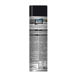 Tape & Lijm|Brico Rubson Coatingspray Aquablock Zwart 300Ml
