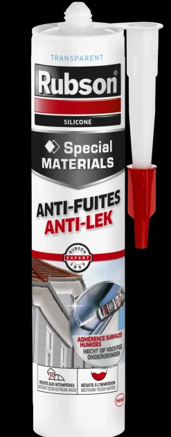 Brico Rubson Voegkit Special Materials Anti-Lek Transparant 280Ml- Voegkitten