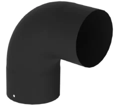 Brico Saninstal Bocht 90° O153Mm Zwart Geemailleerd Staal