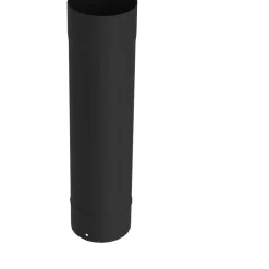 Brico Saninstal Kachelpijp O150Mmx50Cm Zwart Geemailleerd Staal