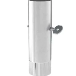 Brico Saninstal Kachelpijp O125Mmx100Cm Zwart Geemailleerd Staal