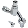 Buitenkranen|Brico Sanivesk Tapkraan Met Sleutelbediening En 2 Sleutels Chroom (Buitendraad X Buitendraad ) 1/2" X 3/4"