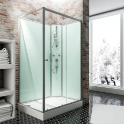 Douchecabines|Brico Schulte Complete Cabine - Schuifdeur - 90X140 - Rechts - Ibiza