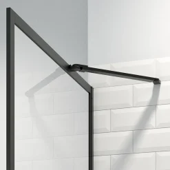 Douchewanden & Inloopdouches|Brico Sealskin Contour Inloopdouche Type A3 118X200Cm Zwart| 6Mm Helder Veiligheidsglas
