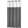 Douchegordijnen|Brico Sealskin Douchegordijn Double Polyester/Katoen 180X200Cm Grijs