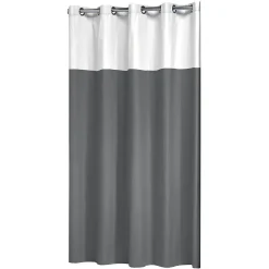 Douchegordijnen|Brico Sealskin Douchegordijn Double Polyester/Katoen 180X200Cm Grijs
