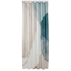 Douchegordijnen|Brico Sealskin Douchegordijn Earth 180X200Cm Polyester Donkergroen/ Off-White