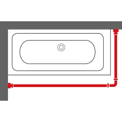 Douchegordijnstangen|Brico Sealskin Easy Roll Douchegordijnstangset 90X90X90Cm Wit