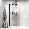 Douchewanden & Inloopdouches|Brico Sealskin Hooked Inloopdouche Type A3 140X200Cm| 6Mm Helder Veiligheidsglas Met Antikalklaag Matzwart