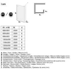 Douchewanden & Inloopdouches|Brico Sealskin I Am Inloopdouche Walk In Type A1 100X30Cm Rvs (Look) | 8Mm Helder Veiligheidsglas + Antikalk