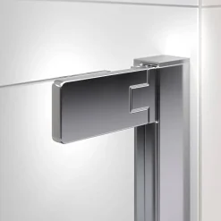 Douchedeuren|Brico Sealskin Inc. Draaideur In Nis 90X200Cm | 8Mm Helder Veiligheidsglas Met Antikalklaag Zilver Hoogglans