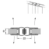 Douchedeuren|Brico Sealskin Magneetprofiel Tms-003 2010 Hg T.B.V. Aanslagzijde 180 Graden Draaideur 6-8Mm Transparant