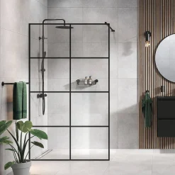Douchewanden & Inloopdouches|Brico Sealskin Mix&Match Douchewand 1380Mm Breed| 8Mm Veiligheidsglas Met Frame Decor