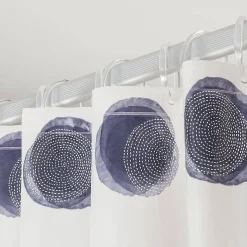 Douchegordijnen|Brico Sealskin Mood Douchegordijn 180X200 Cm Peva Blauw / Off-White