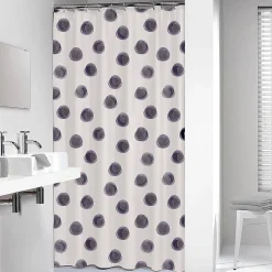 Douchegordijnen|Brico Sealskin Mood Douchegordijn 180X200 Cm Peva Blauw / Off-White