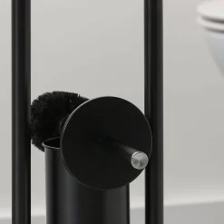 Toiletaccessoires|Brico Sealskin Wc-Boy Acero Metaal Zwart Mat Staand