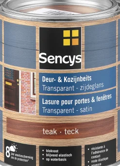 Brico Sencys Beits Ramen En Deuren Semi-Transparant Zijdeglans Donker Eiken 0,75L- Beits