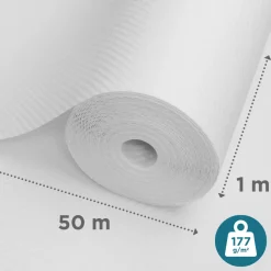 Brico Sencys Glasweefselbehang Diagonaal 50M 177Gram- Glasvezelbehang