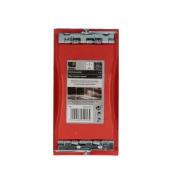 Brico Sencys Handschuurblok Met Klem Rood 160X85X40Mm- Schuurpapier