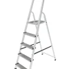 Huishoudladders|Brico Sencys Huishoudtrap Aluminium 5-Treeds