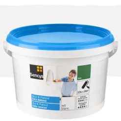 Brico Sencys Muur & Plafond Extra Dekkend Mat Wit 2,5L- Muurverf