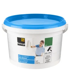 Brico Sencys Muur & Plafond Extra Dekkend Mat Wit 2,5L- Muurverf