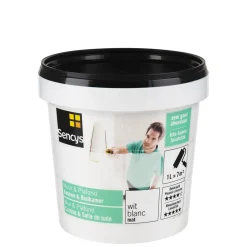 Brico Sencys Muur & Plafond Keuken & Badkamer Mat Wit 1L- Muurverf