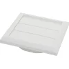 Luchtafvoer|Brico Sencys Overdrukrooster Lamel O100/125Mm Kunststof Wit