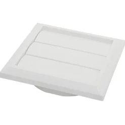 Luchtafvoer|Brico Sencys Overdrukrooster Lamel O100/125Mm Kunststof Wit
