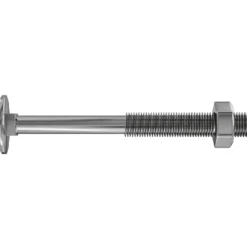 Brico Sencys Platte Kop Bout Gegalvaniseerd Staal M8 X 80 Mm - 20 Stuks- Bouten