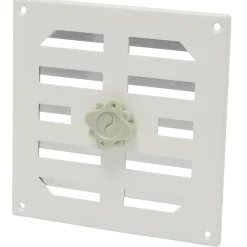 Luchtafvoer|Brico Sencys Schuifrooster 19,5X19,5Cm Aluminium Wit