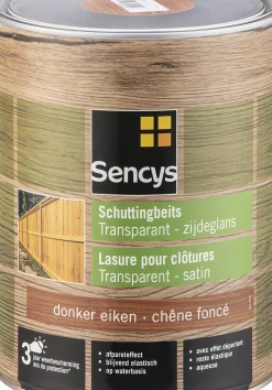 Brico Sencys Schuttingbeits Transparant Donker Eiken 5L- Beits
