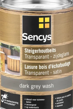 Brico Sencys Steigerhoutbeits Transparant Dark Grey Wash 2,5L- Beits