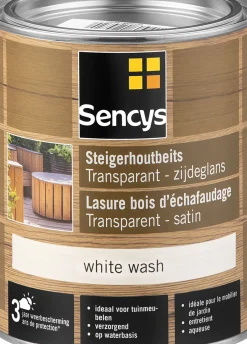 Brico Sencys Steigerhoutbeits Transparant White Wash 750Ml- Beits