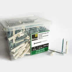 Brico Sencys Universellee Plug + Schroef 40X6Mm 200 Stuks- Pluggen