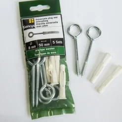 Brico Sencys Universellee Plug + Schroefoog 50X8Mm 5 Stuks- Pluggen